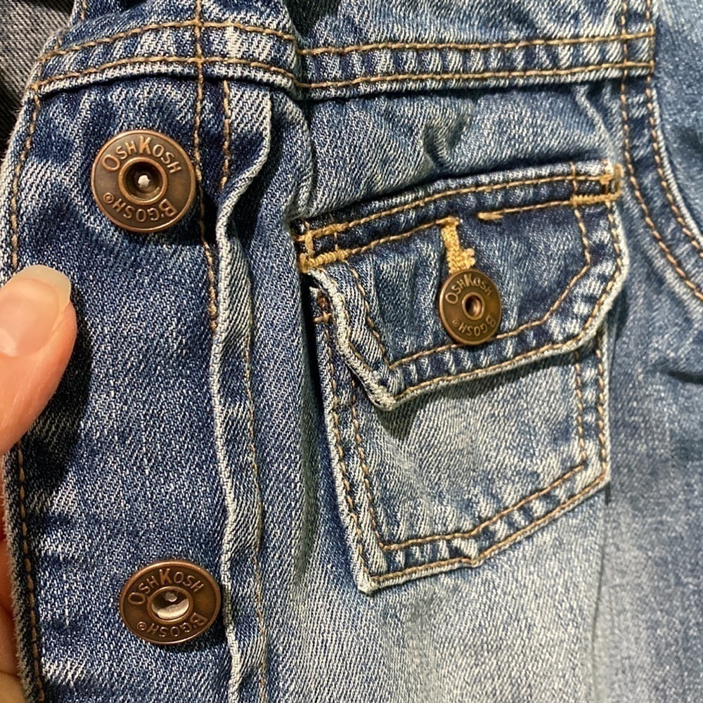 Oshkosh B’gosg Jean Jacket Button Close EUC - Picture 8 of 8